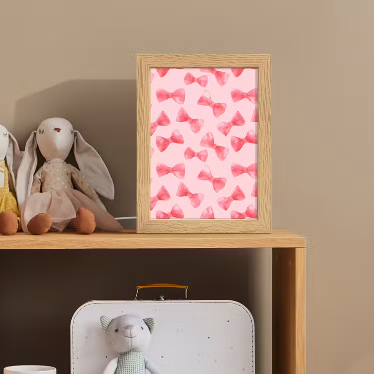 Strikken - Aquarel - Roze Light Box met kabel (Kinderlampje) klein 904 -sfeer2_kind