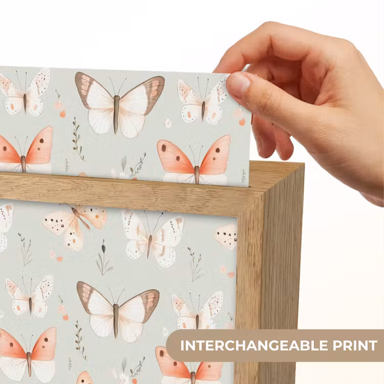 Vlinder - Patroon - Pastel Light Box met kabel (Kinderlampje) klein -USP_websiteprintEN