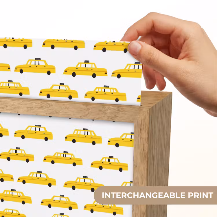 Taxi - Iconisch - Geel Light Box met kabel (Kinderlampje) klein 904 -USP_websiteprintEN