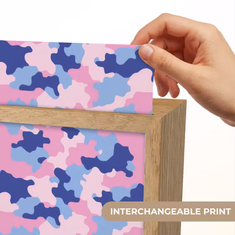 Camouflage - Patroon - Donkerblauw Light Box met kabel (Kinderlampje) klein -USP_websiteprintEN