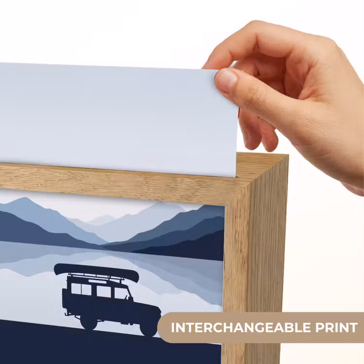 Auto - Meer - Bergen - Blauw Light Box met kabel (Kinderlampje) klein -USP_websiteprintEN