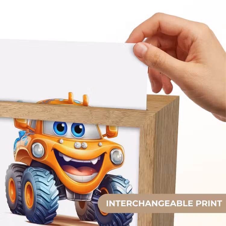Auto - Oranje - Jongen - Kind Light Box met kabel (Kinderlampje) klein -USP_websiteprintEN