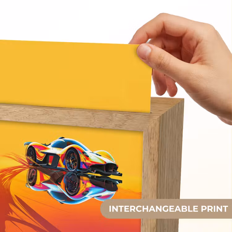 Auto - Race - F1 - Jongens - Geel - Rood Light Box met kabel (Kinderlampje) klein -USP_websiteprintEN