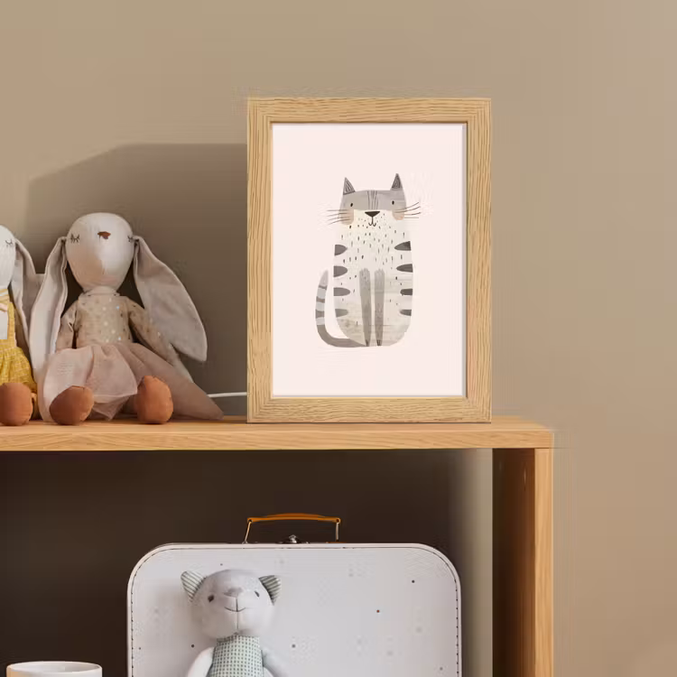 Kat - Dieren - Beige Light Box met kabel klein -sfeer2_kind