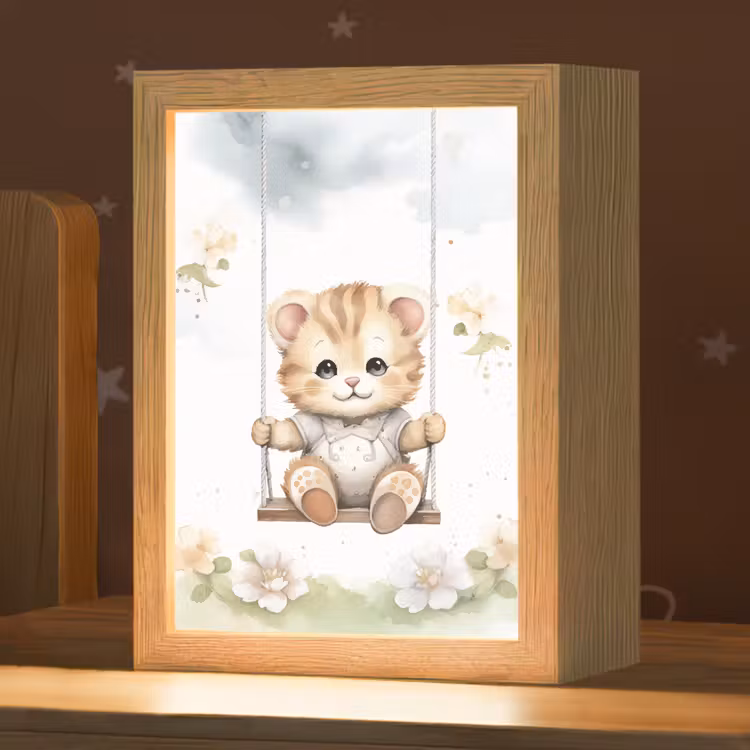 Beer - Baby - Dier - Kinderen Light Box met kabel klein -zzz_3d_website