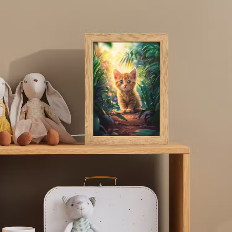 Kat - Huisdier - Natuur Light Box met kabel klein -sfeer2_kind