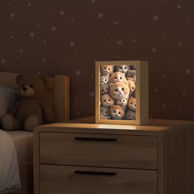 Katten - Huisdieren - Kitten - Design - Jongens - Meisjes Light Box met kabel klein -sfeer1_kind