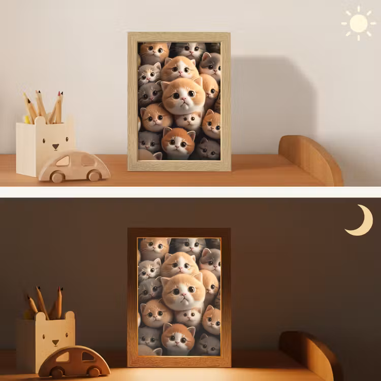 Katten - Huisdieren - Kitten - Design - Jongens - Meisjes Light Box met kabel klein -sfeer3_kind