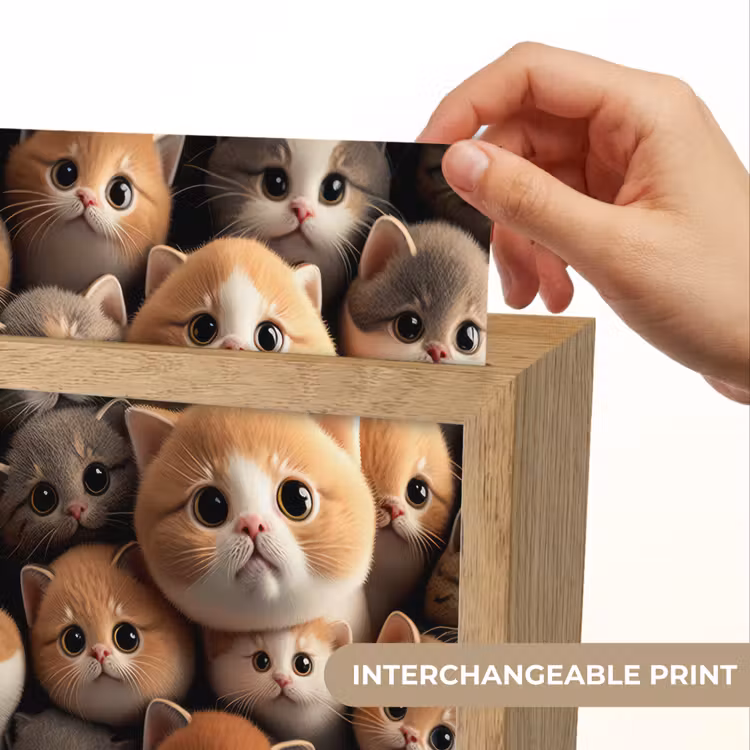 Katten - Huisdieren - Kitten - Design - Jongens - Meisjes Light Box met kabel (Kinderlampje) klein -USP_websiteprintEN