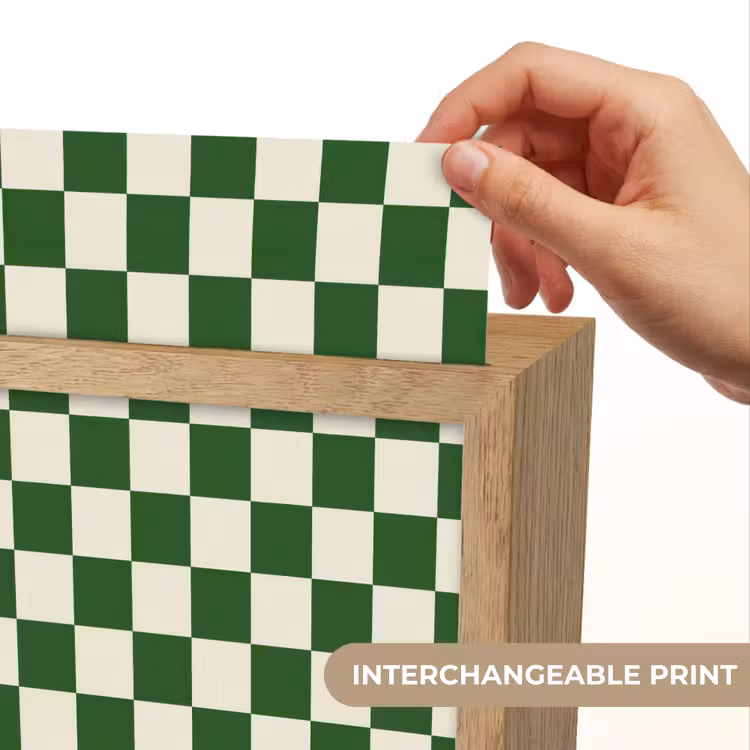 Schaakbord - Patroon - Groen Light Box met kabel (Kinderlampje) klein 904 -USP_websiteprintEN
