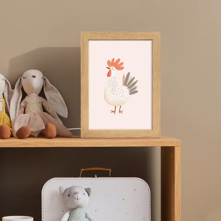 Kip - Boerderij - Dieren Light Box met kabel klein -sfeer2_kind