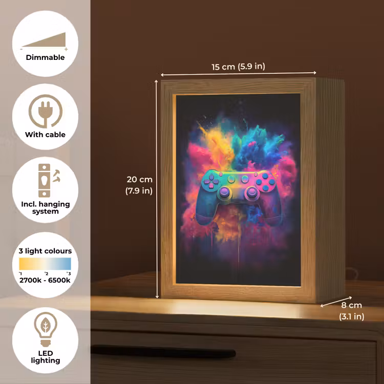 Controller - Neon - Explosie - Kleurrijk Light Box met kabel (Kinderlampje) klein -USP_EN