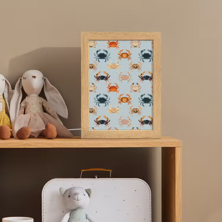 Krabben - Speels - Kleurrijk Light Box met kabel (Kinderlampje) klein 904 -sfeer2_kind