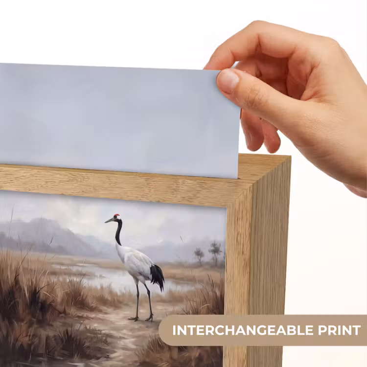 Kraanvogel - Natuur - Realistisch Light Box met kabel (Kinderlampje) klein -USP_websiteprintEN