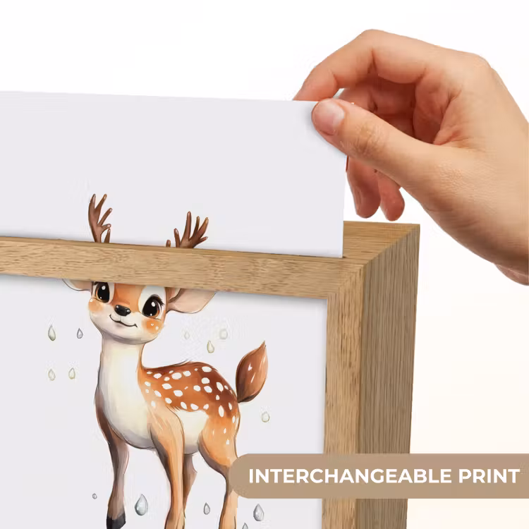 Hert - Dier - Bruin Light Box met kabel (Kinderlampje) klein -USP_websiteprintEN