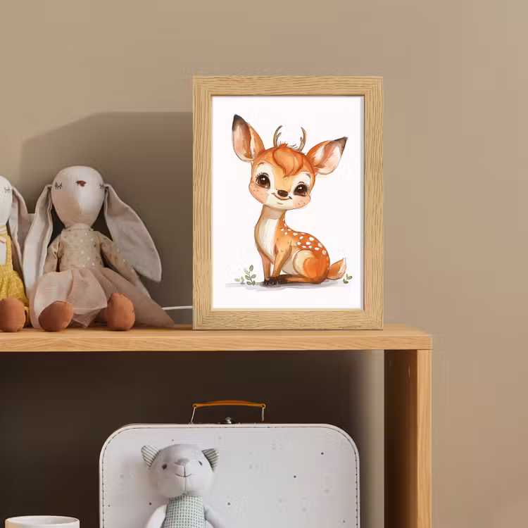 Hert - Baby - Dieren Light Box met kabel klein -sfeer2_kind