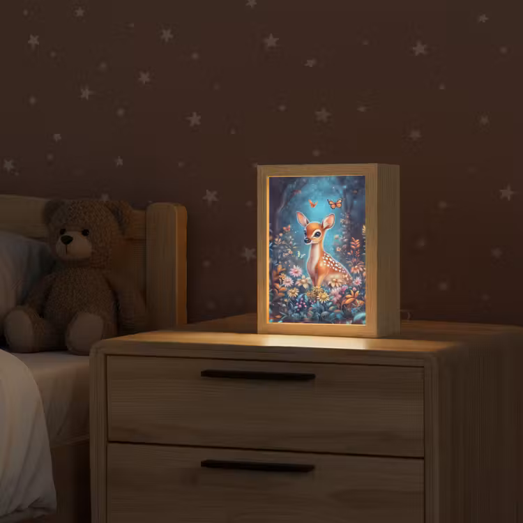 Hert - Magisch - Sprookjesbos Light Box met kabel klein -sfeer1_kind