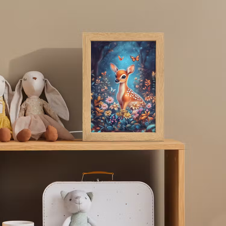 Hert - Magisch - Sprookjesbos Light Box met kabel klein -sfeer2_kind