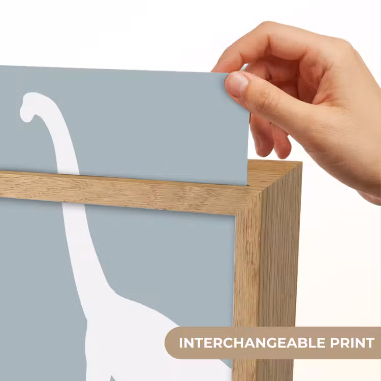 Dino - Brachiosaurus - Dinosaurus - Blauw Light Box met kabel (Kinderlampje) klein -USP_websiteprintEN