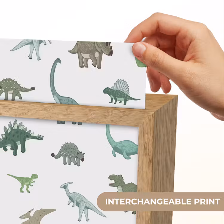 Dino - Groen - Jongens - Dinosaurus - Blauw Light Box met kabel (Kinderlampje) klein -USP_websiteprintEN