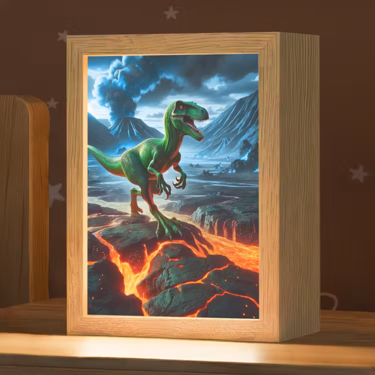 Dino - Lava - Groen - Jongens Light Box met kabel klein -zzz_3d_website