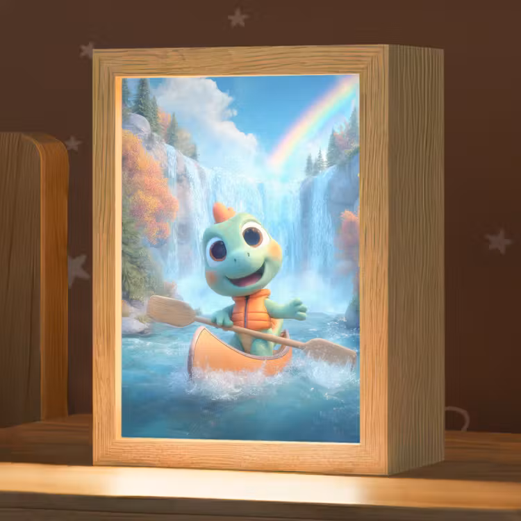 Dino - Natuur - Waterval Light Box met kabel klein -zzz_3d_website