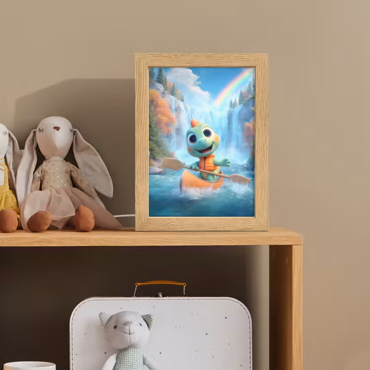 Dino - Natuur - Waterval Light Box met kabel klein -sfeer2_kind