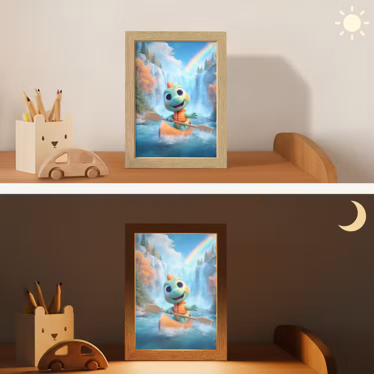 Dino - Natuur - Waterval Light Box met kabel klein -sfeer3_kind