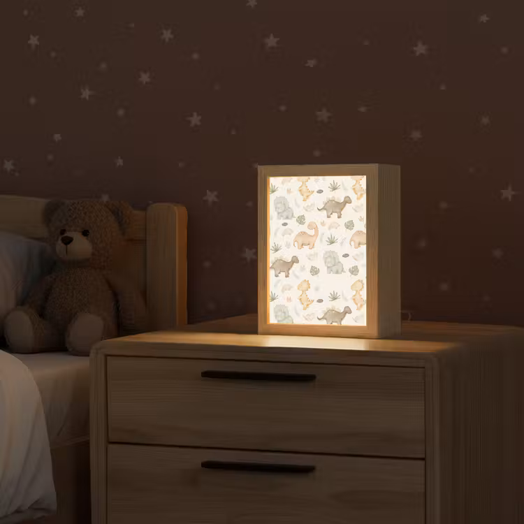 Dino - Patroon - Pastel Light Box met kabel klein -sfeer1_kind
