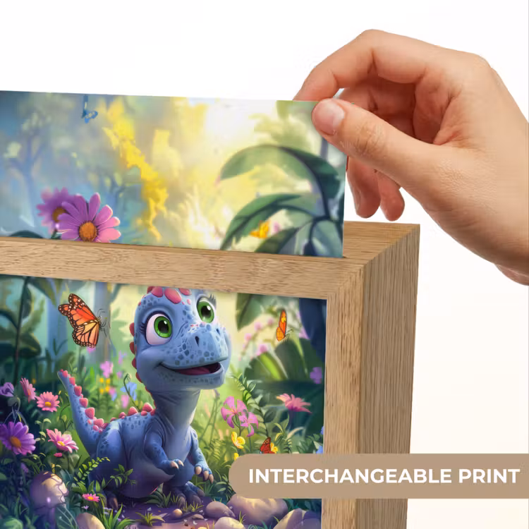 Dino - Paars - Baby - Dinosaurus Light Box met kabel (Kinderlampje) klein -USP_websiteprintEN
