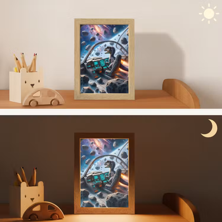 Dino - Ruimte - Jongens Light Box met kabel klein -sfeer3_kind