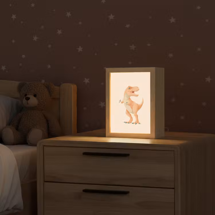 Dino - T-Rex - Oranje Light Box met kabel klein -sfeer1_kind