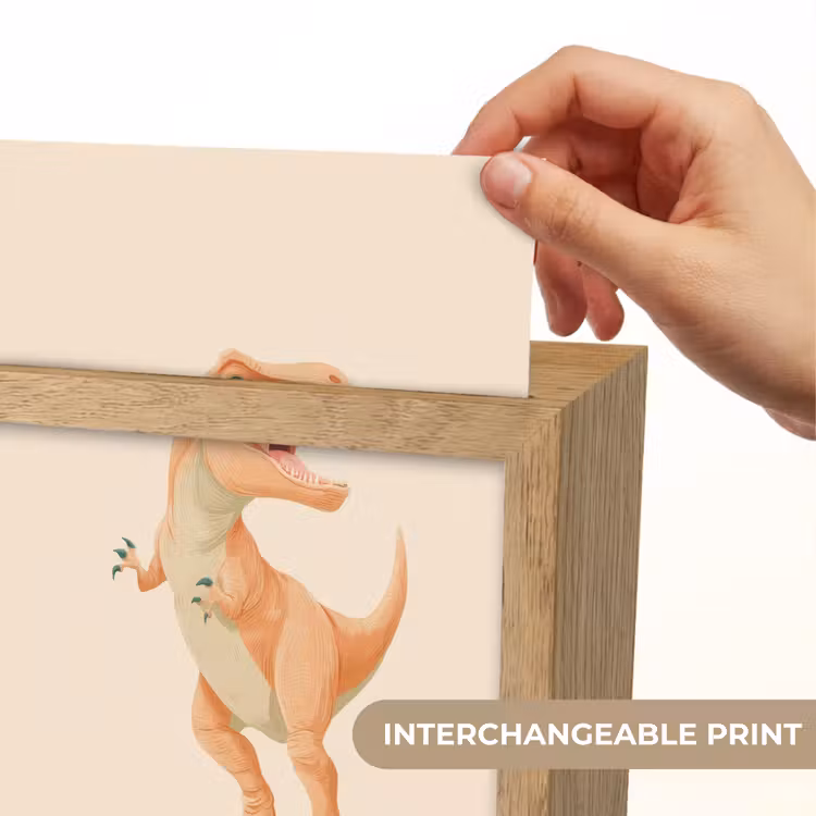 Dino - T-Rex - Oranje Light Box met kabel (Kinderlampje) klein -USP_websiteprintEN
