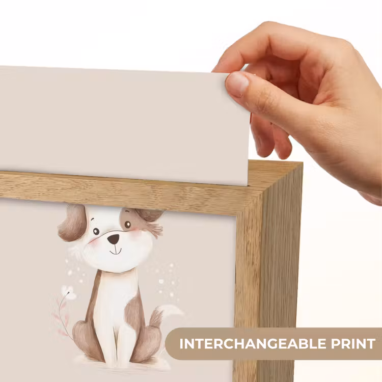 Hond - Gevlekt - Bruin Light Box met kabel (Kinderlampje) klein -USP_websiteprintEN