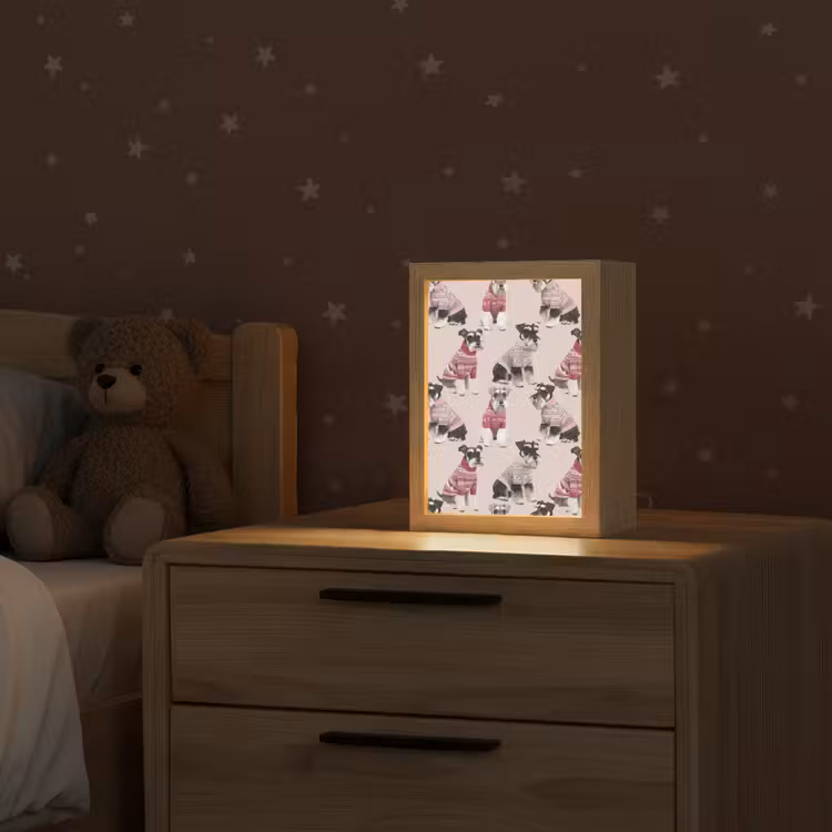 Honden - Truien - Rood Light Box met kabel (Kinderlampje) klein 904 -sfeer1_kind