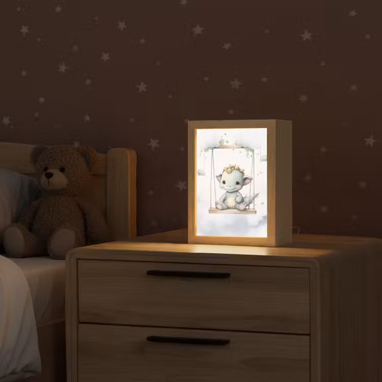Draak - Baby dier - Kinderen Light Box met kabel klein -sfeer1_kind