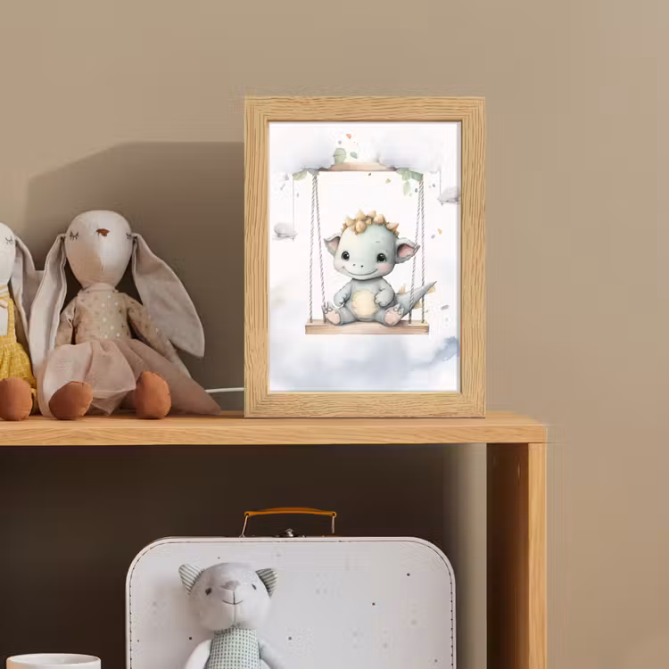 Draak - Baby dier - Kinderen Light Box met kabel klein -sfeer2_kind