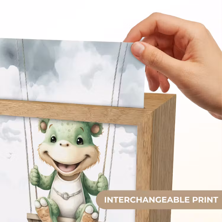 Draak - Baby dier - Kinderen Light Box met kabel (Kinderlampje) klein -USP_websiteprintEN