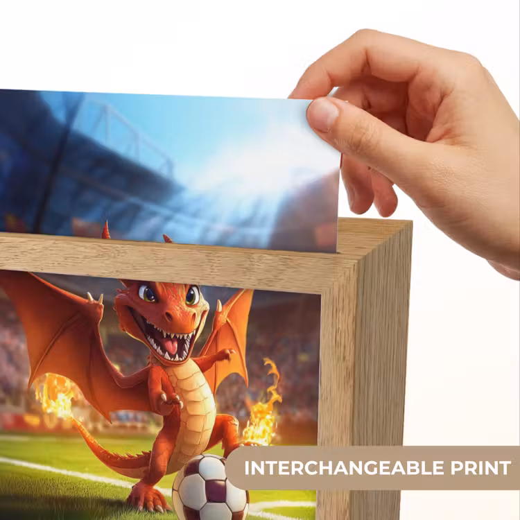 Draak - Voetbal - Vuur - Stadion Light Box met kabel (Kinderlampje) klein -USP_websiteprintEN
