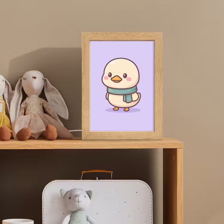Eend - Sjaal - Paars Light Box met kabel klein -sfeer2_kind