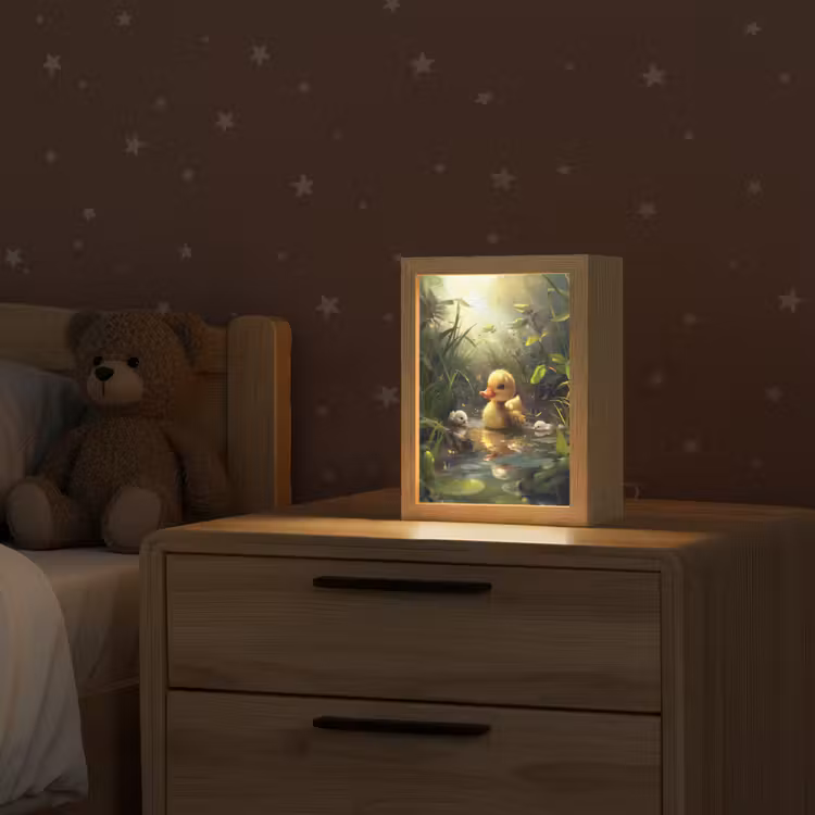 Eendjes - Dieren - Natuur Light Box met kabel klein -sfeer1_kind
