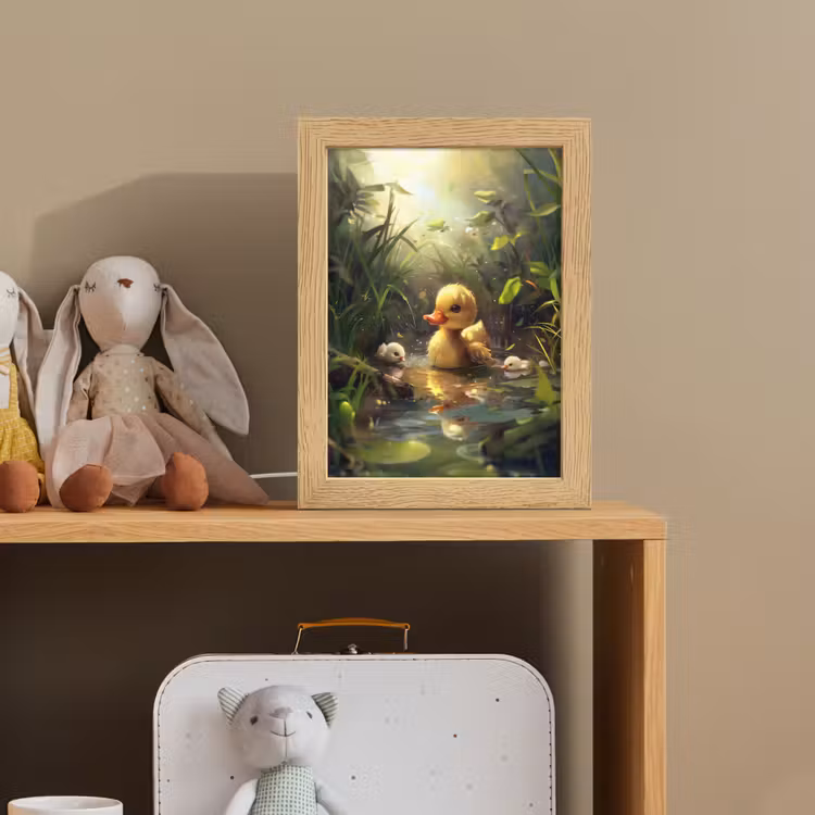 Eendjes - Dieren - Natuur Light Box met kabel klein -sfeer2_kind