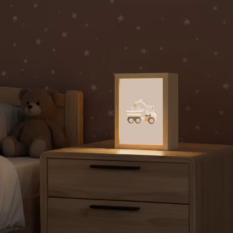 Kiepwagen - Auto - Beige Light Box met kabel klein -sfeer1_kind