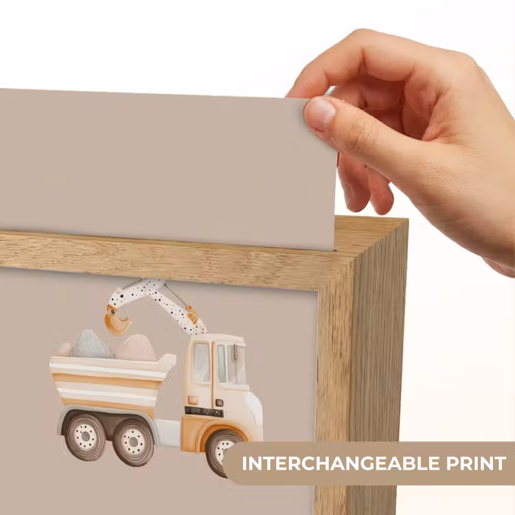 Kiepwagen - Auto - Beige Light Box met kabel (Kinderlampje) klein -USP_websiteprintEN