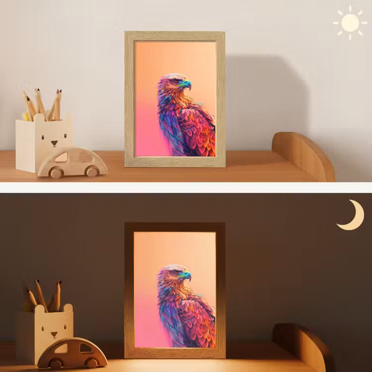 Arend - Vogel - Kleurrijk - Dier Light Box met kabel klein -sfeer3_kind