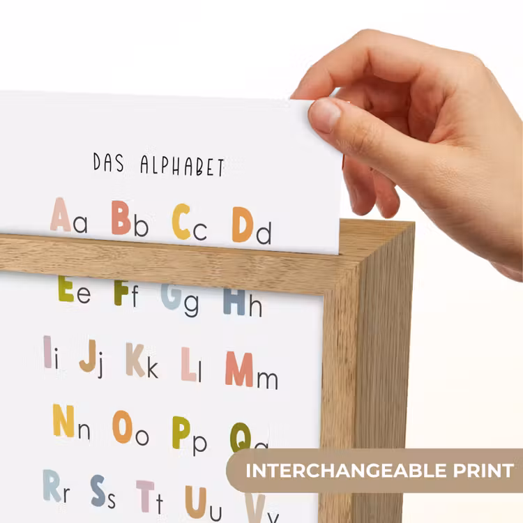 Educatief - Alfabet leren - Kleurrijk - Wit - Letters Light Box met kabel (Kinderlampje) klein -USP_websiteprintEN