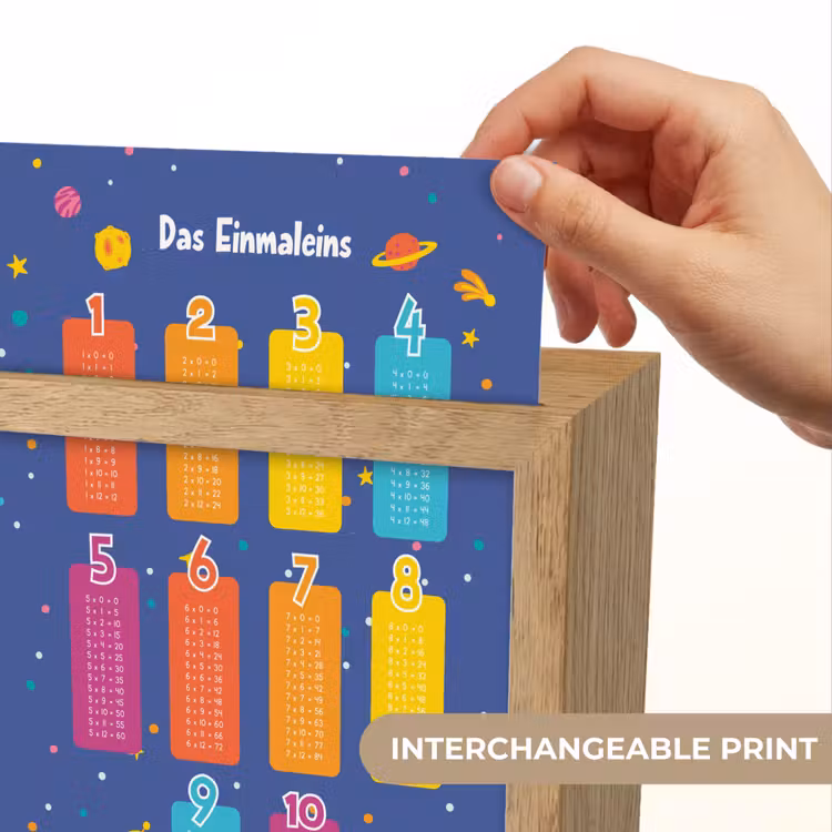 Educatief - Leren rekenen - Ruimte - Vermenigvuldigingstabel Light Box met kabel (Kinderlampje) klein -USP_websiteprintEN