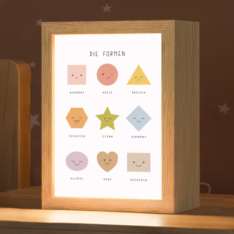 Educatief - Vormen leren - Wit - Geometrische vormen Light Box met kabel klein -zzz_3d_website