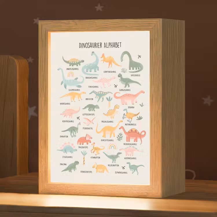 Educatief - Alfabet leren - Jongens - Letters - Dino's Light Box met kabel klein -zzz_3d_website