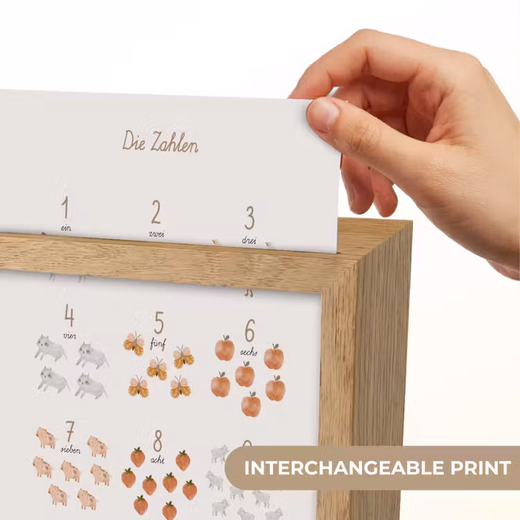 Educatief - Leren tellen - Beige - 1-10 - Boerderij Light Box met kabel (Kinderlampje) klein -USP_websiteprintEN